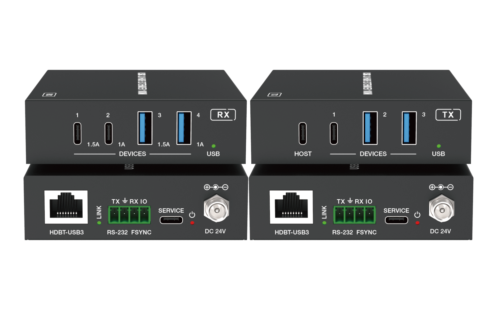 DP-EU3100CB USB 3.2 Extender 100m with USB-B / USB-C Inputs