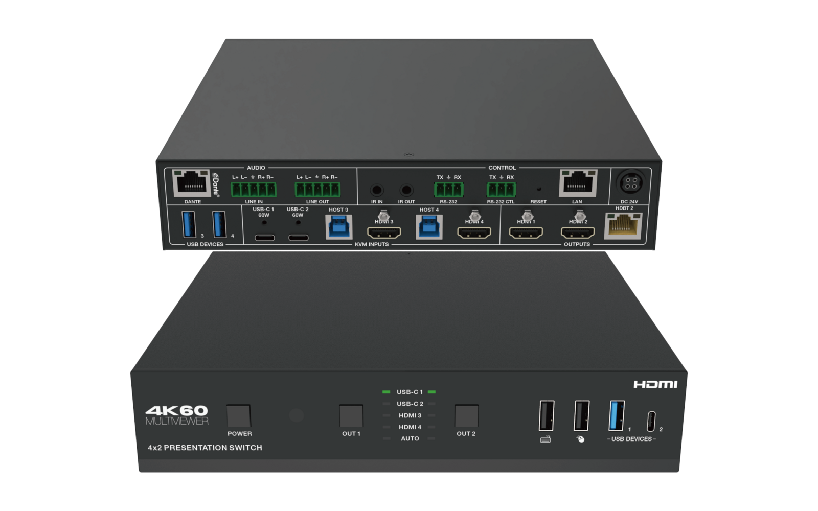 DP-PSB42H70 4x2 HDMI / USB-C 4K60 Presentation Switcher
