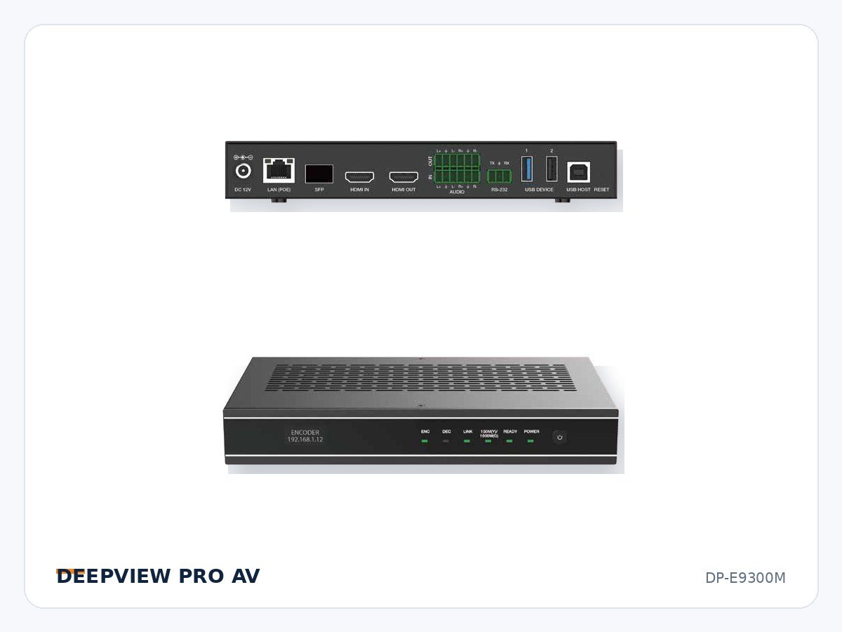 DP-E9300M H.265 4K60 AV over IP with KVM and RS-232