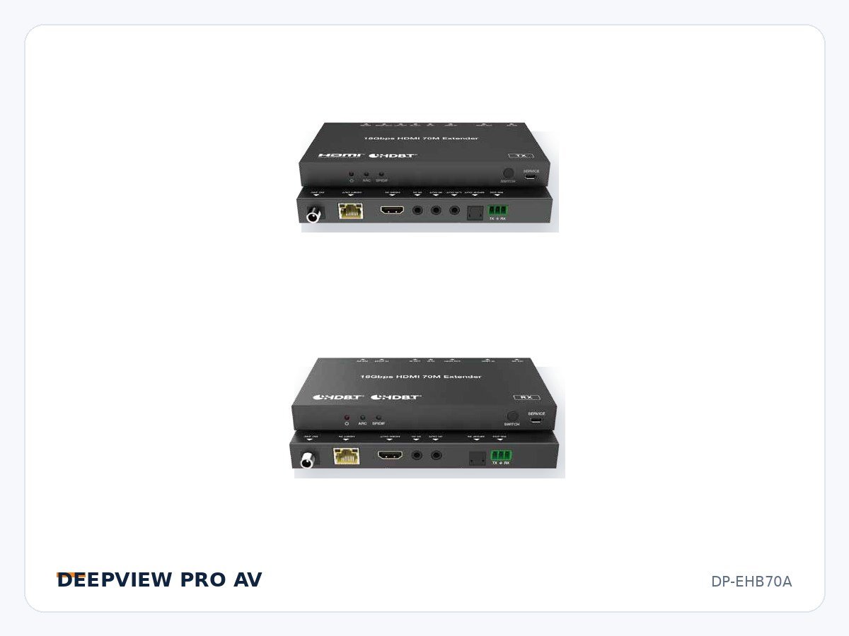 DP-EHB70A HDMI 4K 18Gbps HDBaseT Extender 70m with ARC