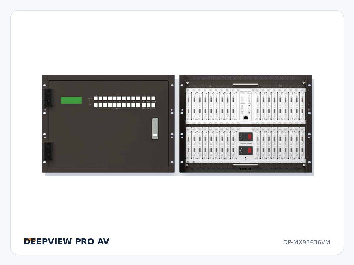DP-MX93636VM 36x36 4K Seamless Modular Matrix