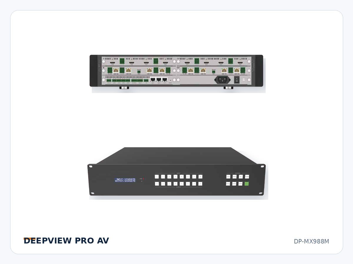 DP-MX988M 8x8 4K Seamless Modular Matrix