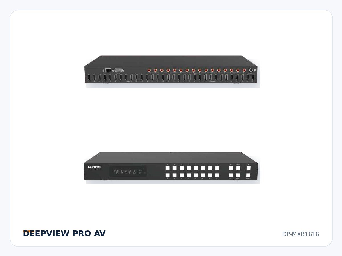 DP-MXB1616 16x16 HDMI 4K 18Gbps Matrix