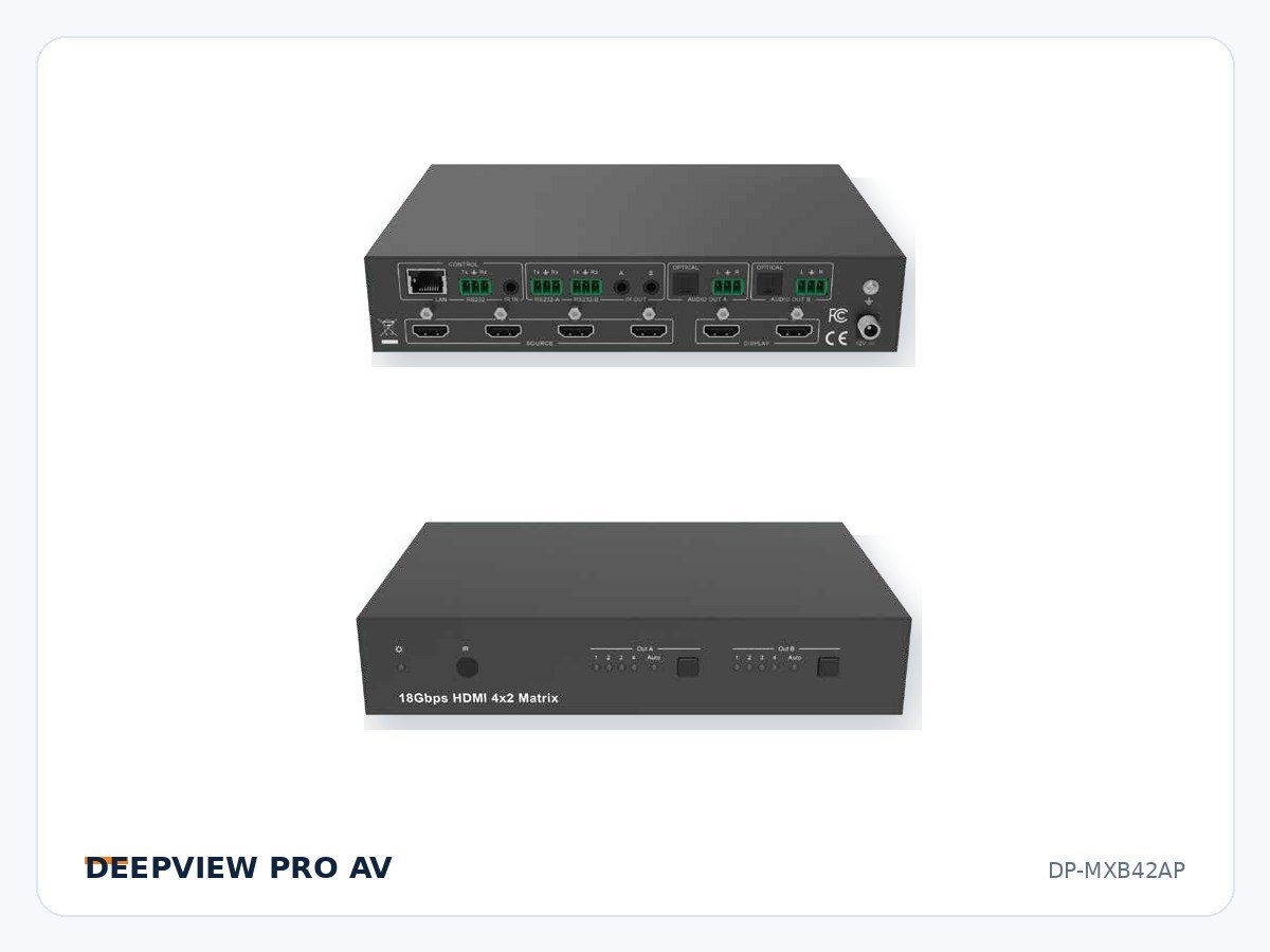 DP-MXB42AP 4x2 HDMI 4K 18Gbps Matrix