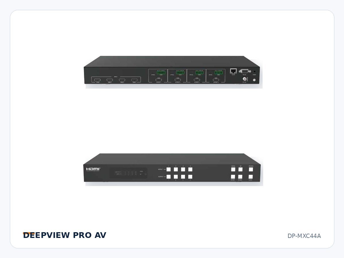 DP-MXC44A 4x4 HDMI 8K 40Gbps Matrix