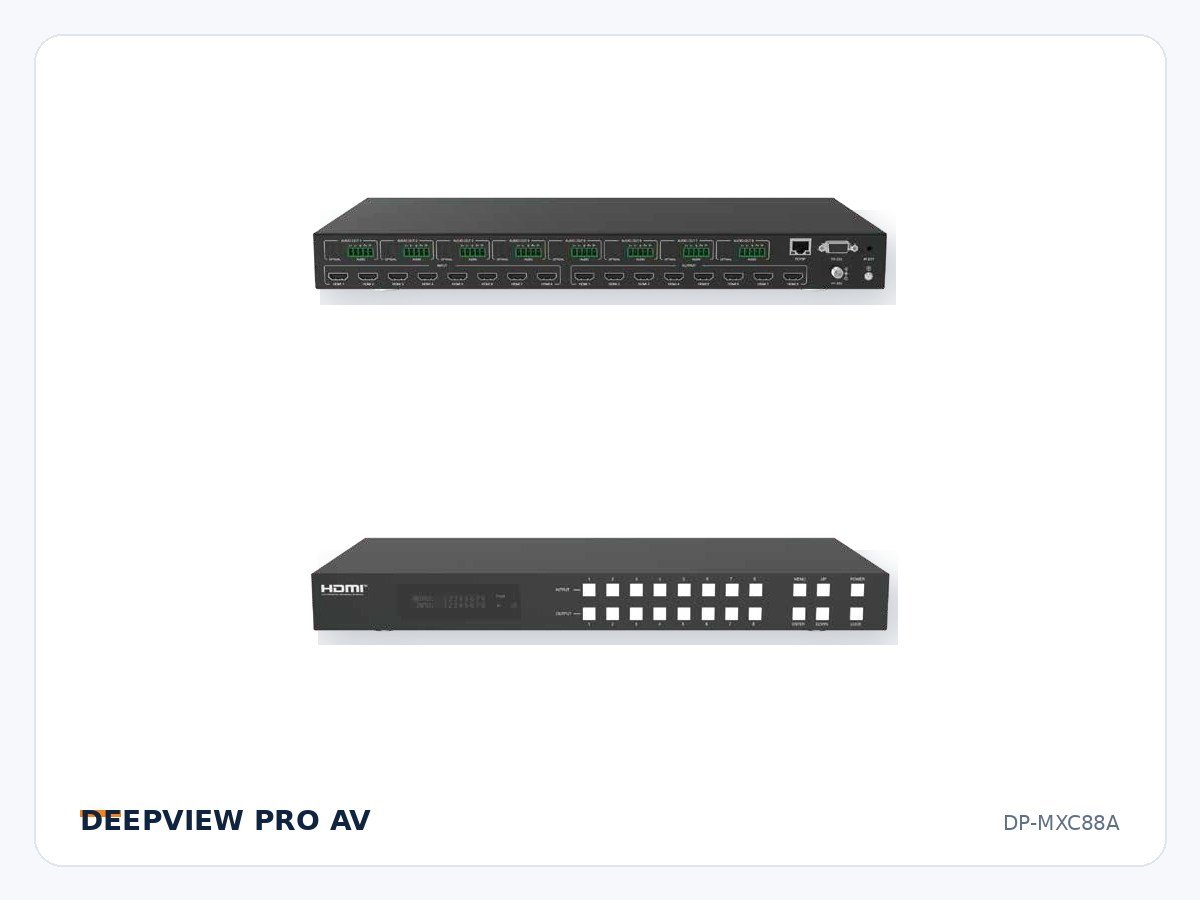 DP-MXC88A 8x8 HDMI 8K 40Gbps Matrix