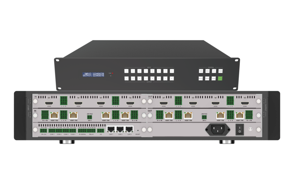 DP-MX988M 8x8 4K60 Seamless Modular Matrix